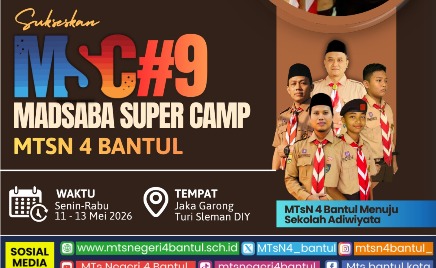 MTsN 4 Bantul Berangkatkan Kontingen MSC#9 dengan Semangat Disiplin dan Kebersamaan