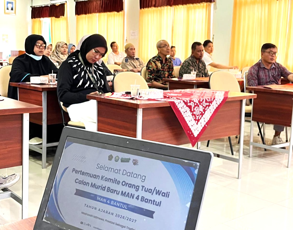 Pertemuan Komite MAN 4 Bantul, Galang Kekuatan Bersama Orang Tua Baru