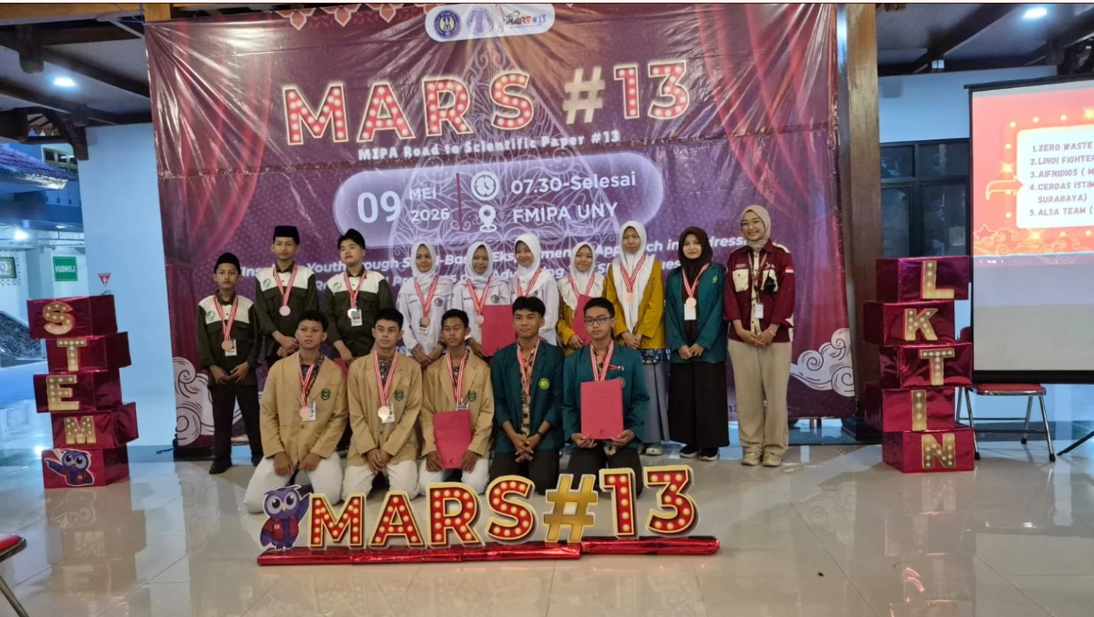 Tim Zero Waste School MAN 2 Bantul Raih Bronze Medal pada MARS#13 FMIPA UNY