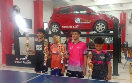 Rizky Bagas Darmawan Raih Juara 2 Turnamen Tenis Meja Tingkat SMP/MTs se-Bantul