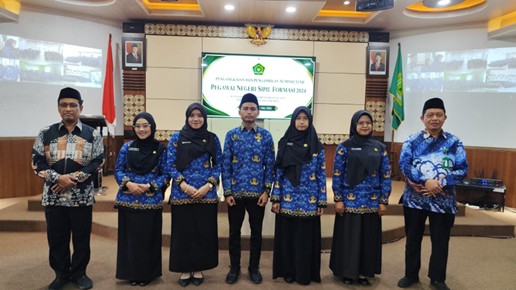 CPNS MTsN 9 Bantul Raih Apresiasi Integritas pada Pelantikan PNS Kanwil Kemenag DIY