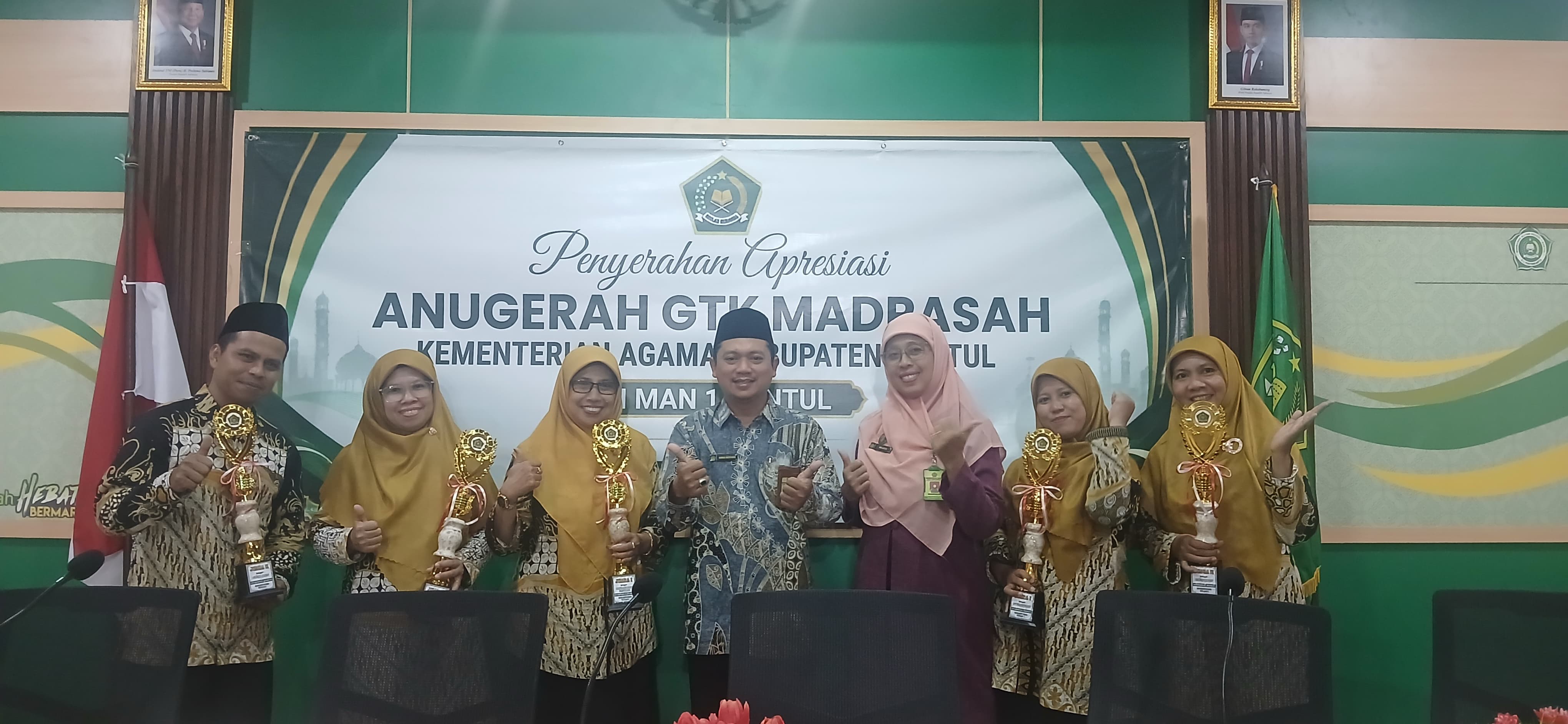 MIN 2 Bantul Dominasi Anugerah GTK Madrasah Kabupaten Bantul 2026 dengan Raihan Lima Penghargaan