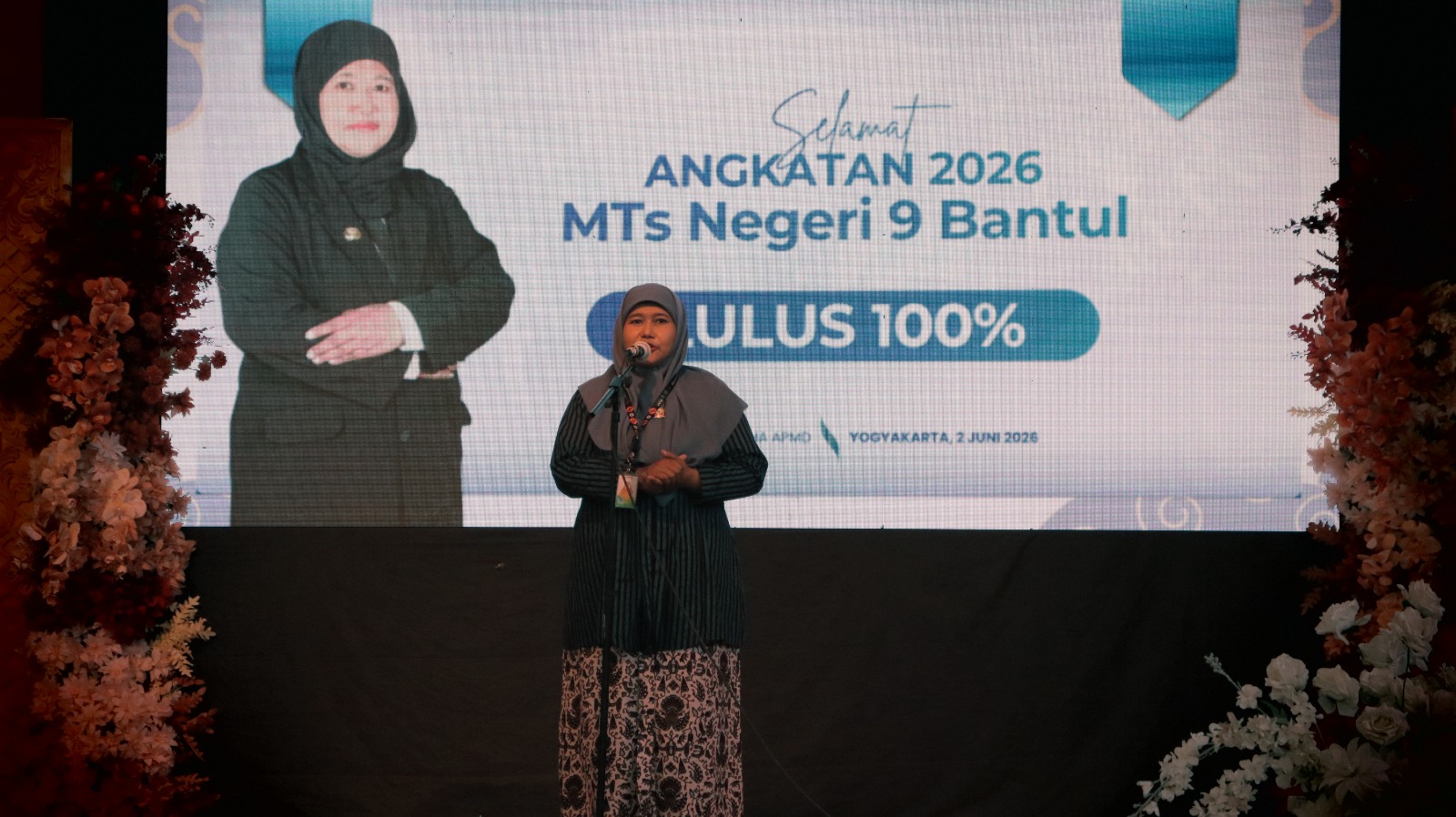 Kepala MTsN 9 Bantul Lepas 155 Lulusan, Titip Pesan Jaga Nama Baik Madrasah dan Raih Prestasi