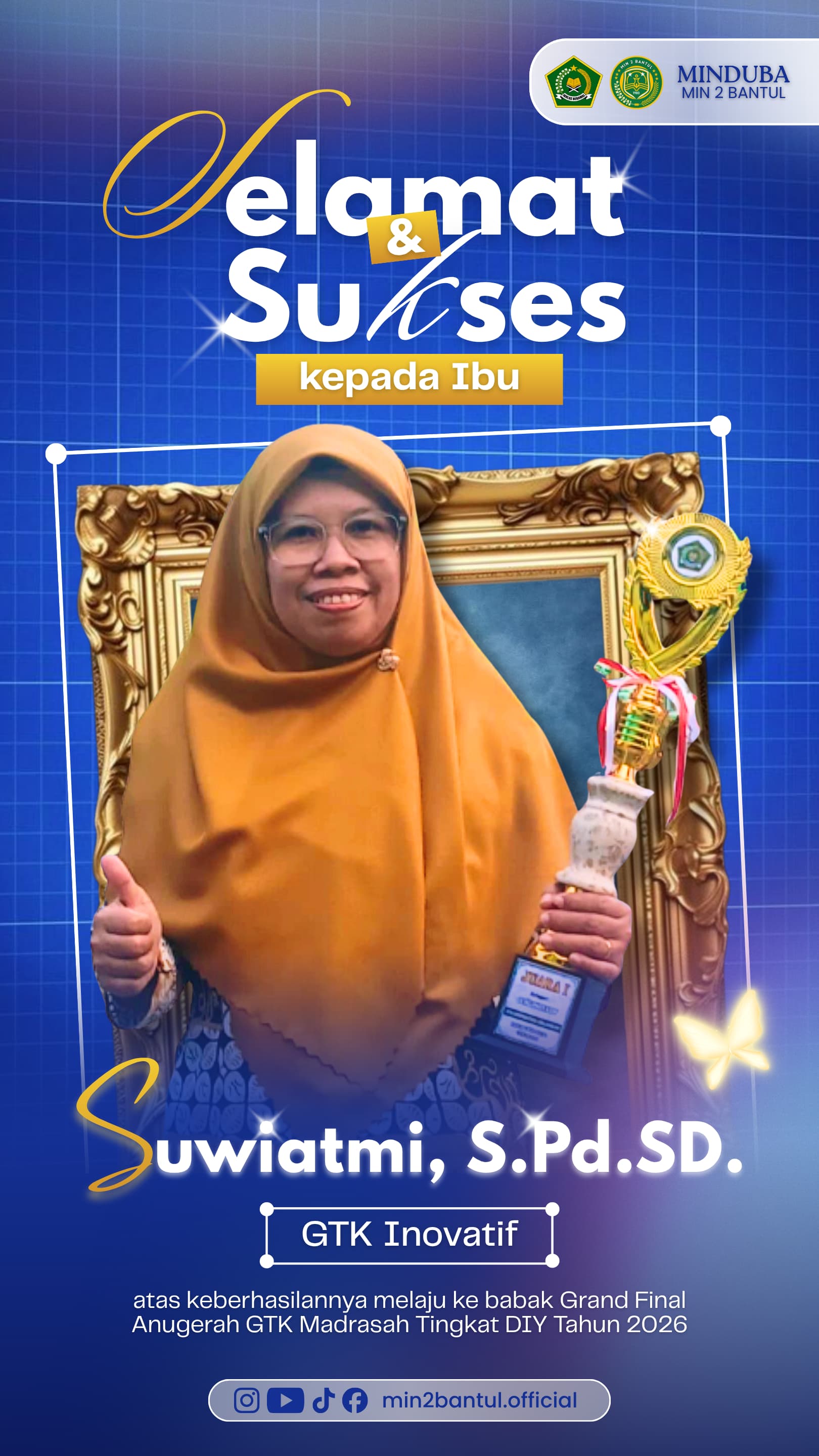 Guru MIN 2 Bantul Raih Juara III Anugerah Guru Inovatif Madrasah DIY 2026