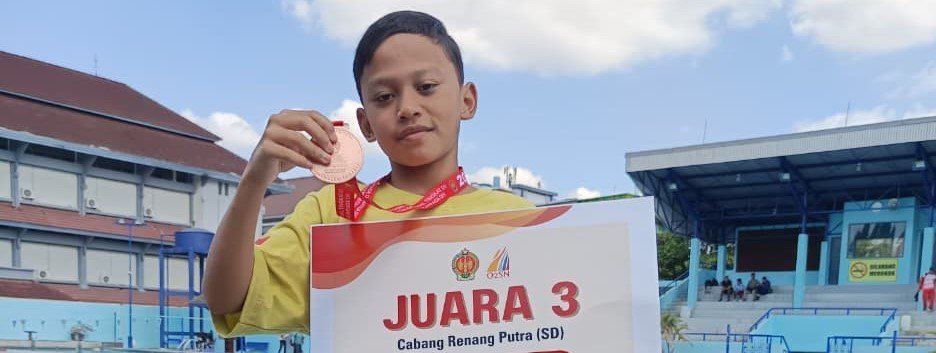 Juara 3 O2SN Cabang Lomba Renang tingkat Provinsi