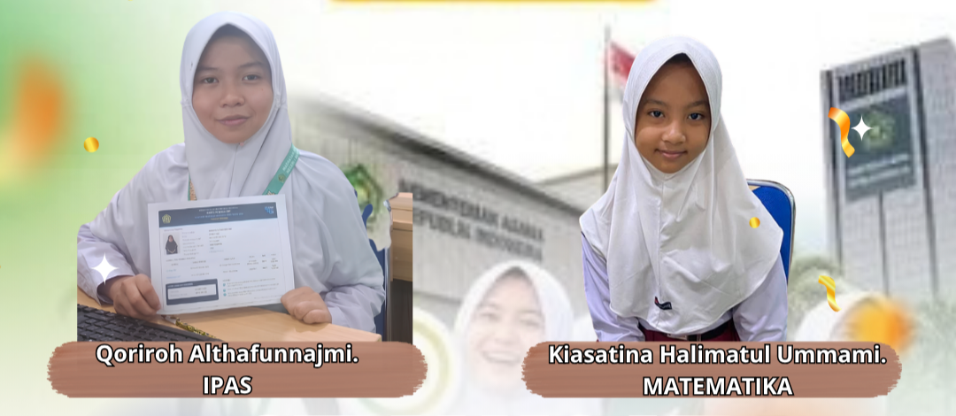 Dua Siswa MIN 1 Bantul Uji Coba OMI Tingkat Provinsi di Lab MAN 1 Yogyakarta 