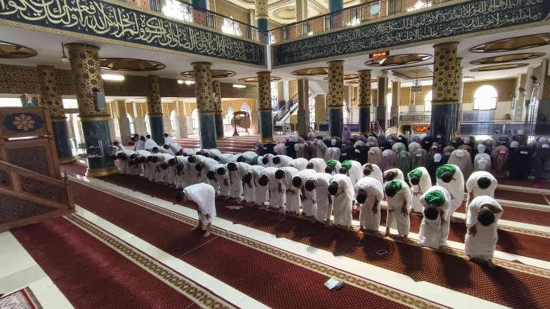 Singgah di Masjid Al Aqsa, Murid MTsN 2 Bantul Awali Manasik dengan Duha