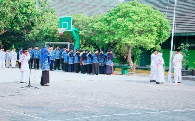 Upacara Hari Kesaktian Pancasila MTsN 5 Bantul Tanamkan Nilai Persatuan dan Kebangsaan