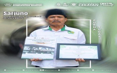MTsN 5 Bantul Lepas Pengabdian Panjang Sarjuno