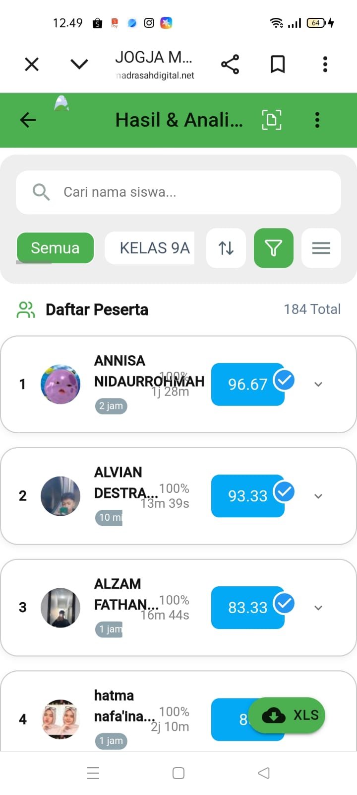 Libur Bukan Alasan Berhenti Belajar, Wali Kelas IX F Pantau TO Mandiri Matematika via JMD