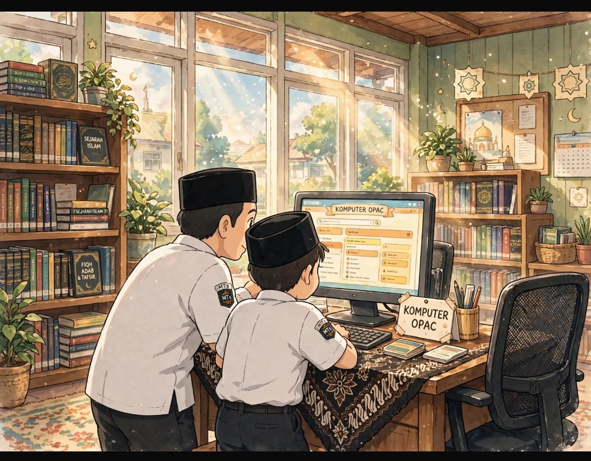 Cari Novel Favorit, Siswa Matsanaba Andalkan OPAC