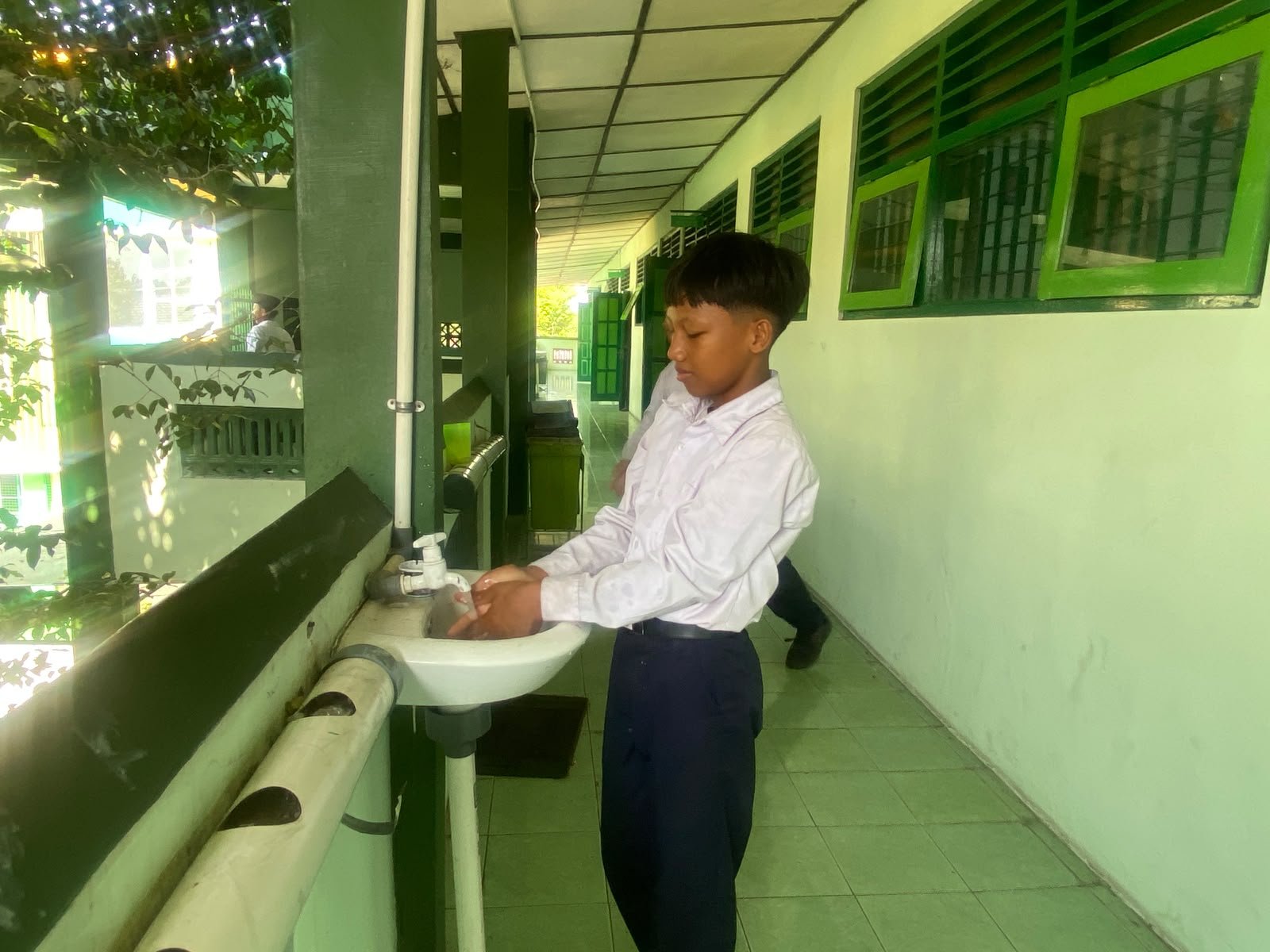 Biasakan Cuci Tangan, Siswa MTsN 6 Bantul Jaga Kebersihan dan Kesehatan
