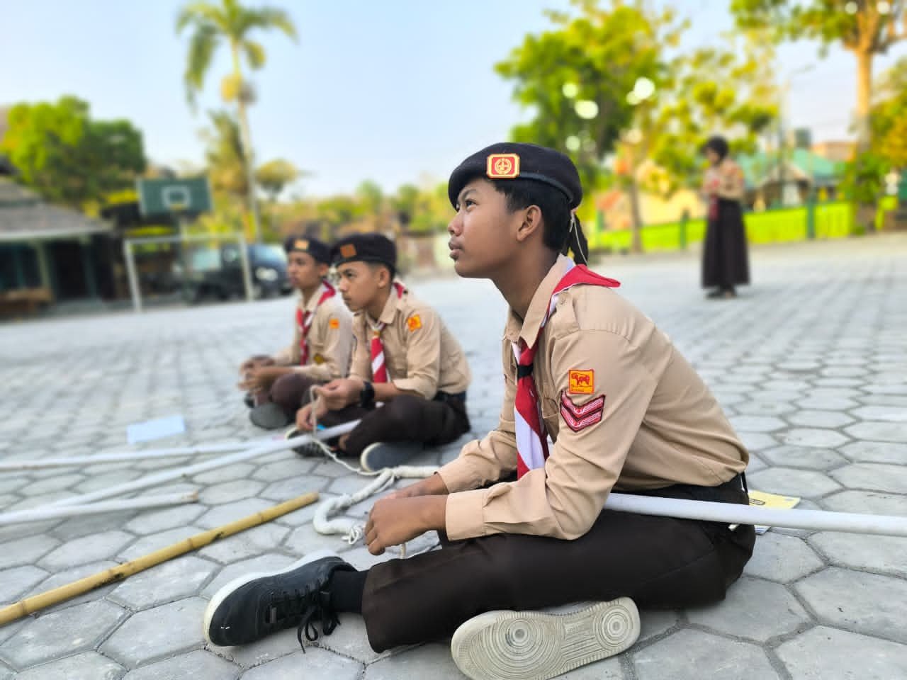 Murid Kelas VIII MTsN 3 Bantul Antusias Ikuti Seleksi Dewan Penggalang
