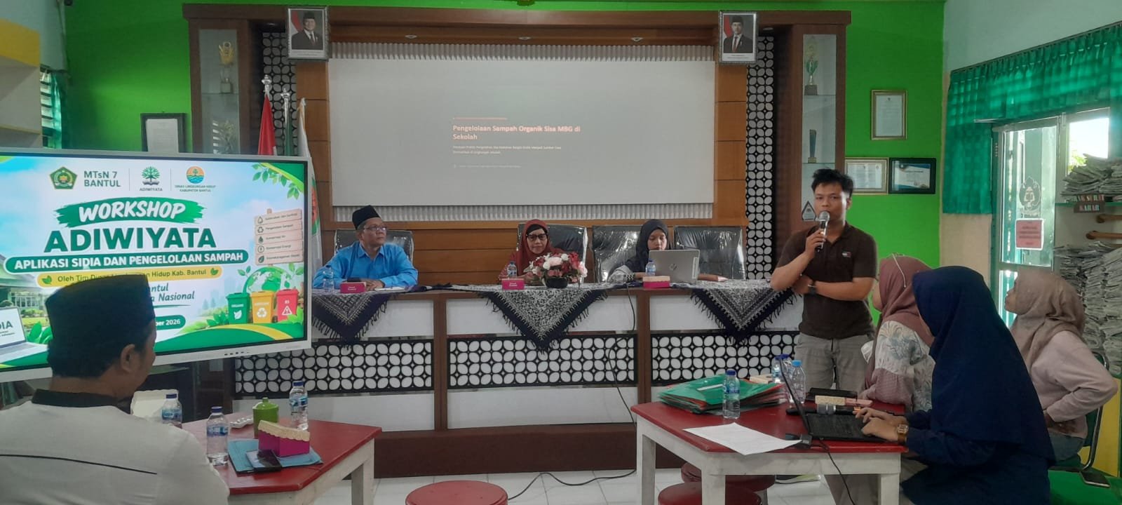 Sosialisasi Adiwiyata, Pengisian Aplikasi SIDIA, dan Pelatihan Pengelolaan Sampah MTsN 7 Bantul