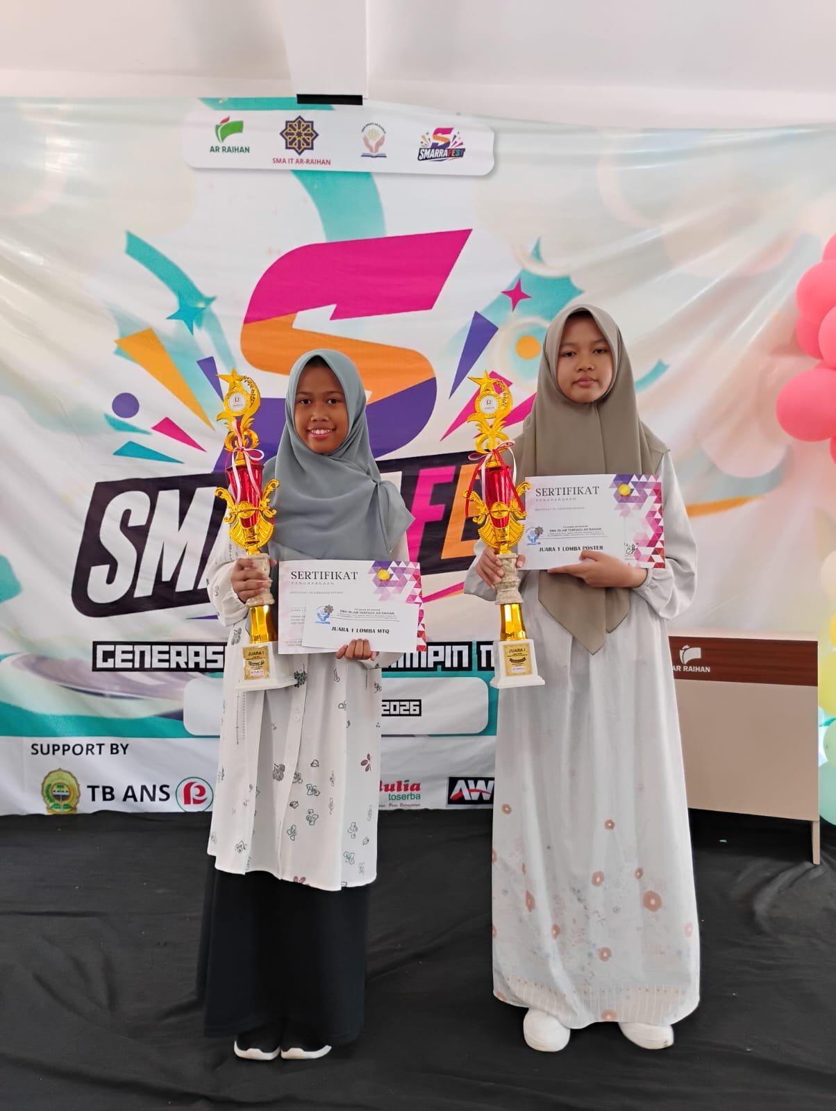 Dua Siswa, Dua Prestasi: Menorehkan Jejak Gemilang MTsN 6 Bantul di Smarrafet SMAIT Ar-Raihan