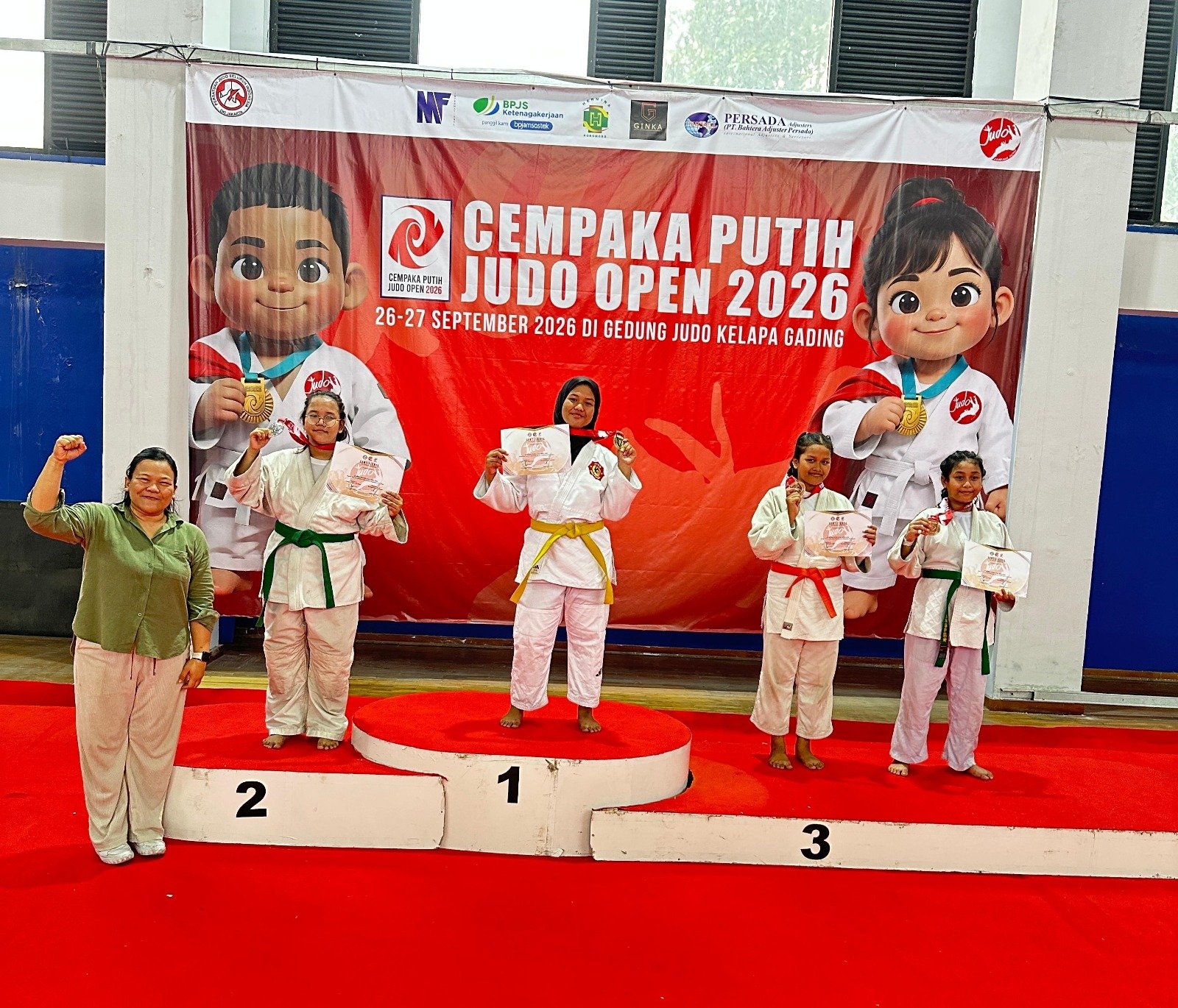 Murid MTsN 9 Bantul Raih Juara 1 Judo di Cempaka Putih Judo Open 2026