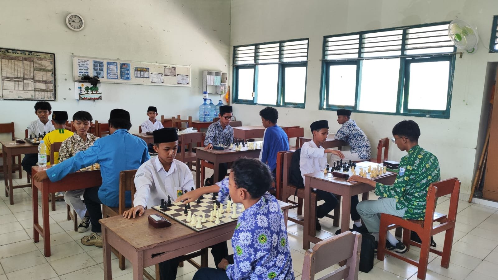 Asah Strategi dan Sportivitas, Siswa MTsN 9 Bantul Ikuti Lomba Catur PKM Kabupaten Bantul
