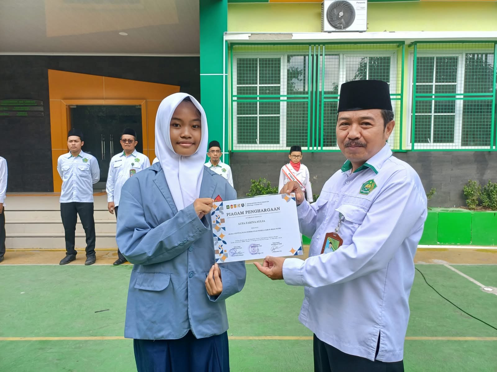 Gemilang di Arena Karate, Aufa Zakiya Aulia Raih Juara 1 Tingkat Kabupaten