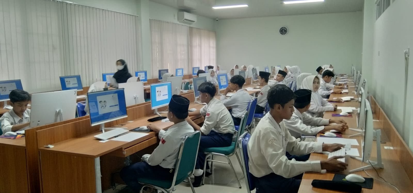 Fokus dan Disiplin, Siswa MTsN 6 Bantul Sukses TO Sesi 1